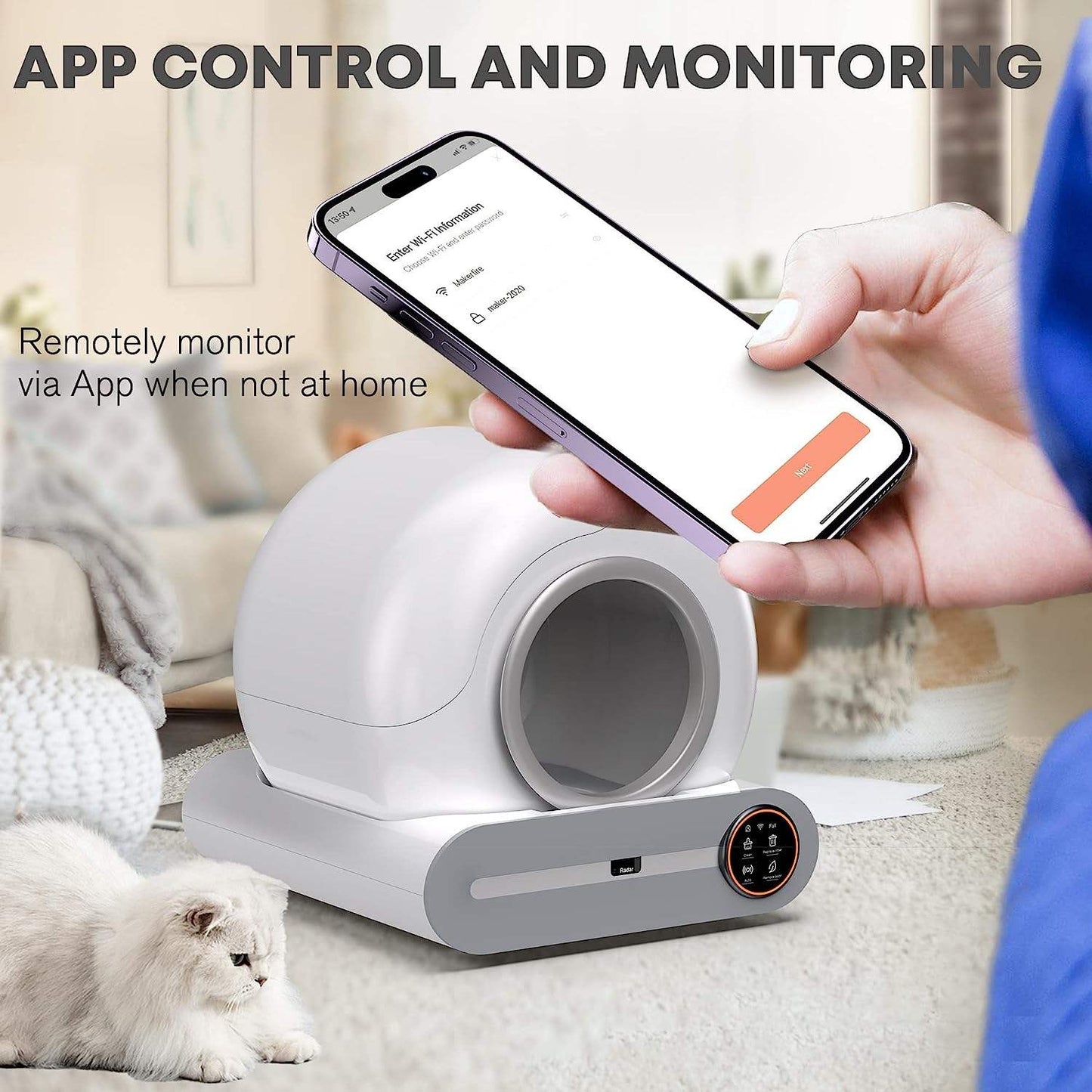 PurrClean Pro: Smart Self-Cleaning Litter Box