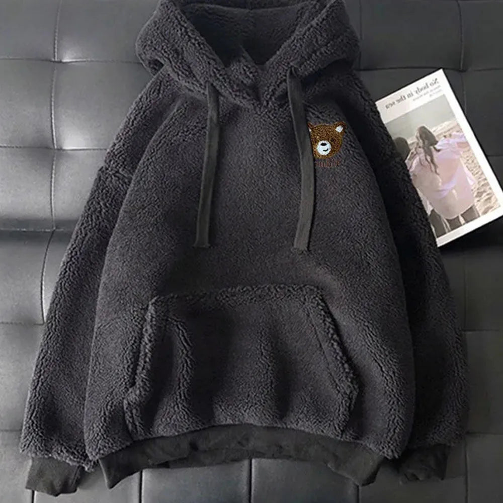 Fluffy Bear Embrace Hoodie