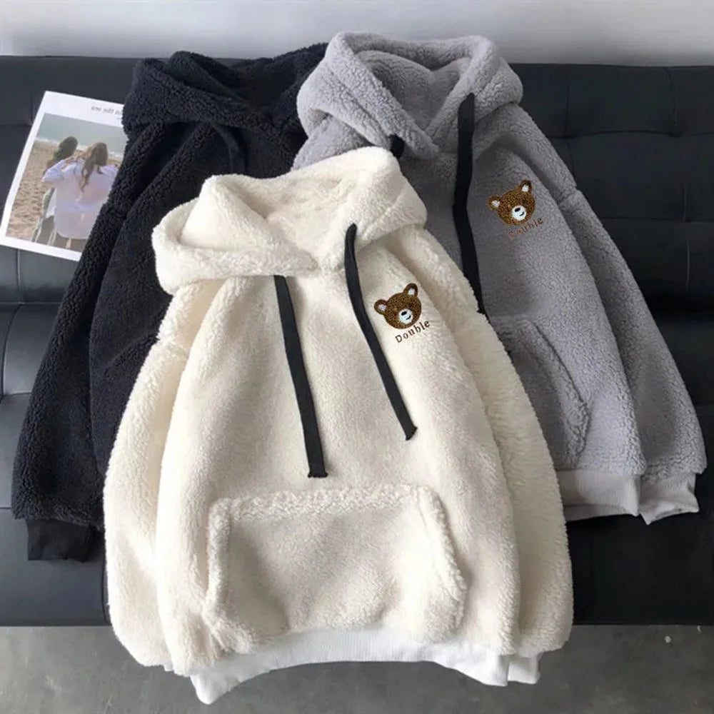 Fluffy Bear Embrace Hoodie