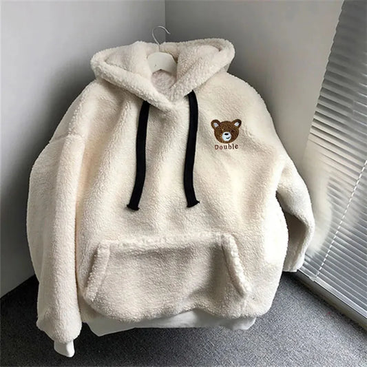 Fluffy Bear Embrace Hoodie