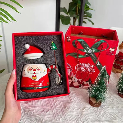 Christmas Ceramic Mugs Gifts Box Set