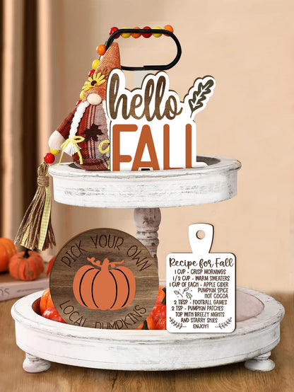 Rustic Farmhouse Fall Decor Set