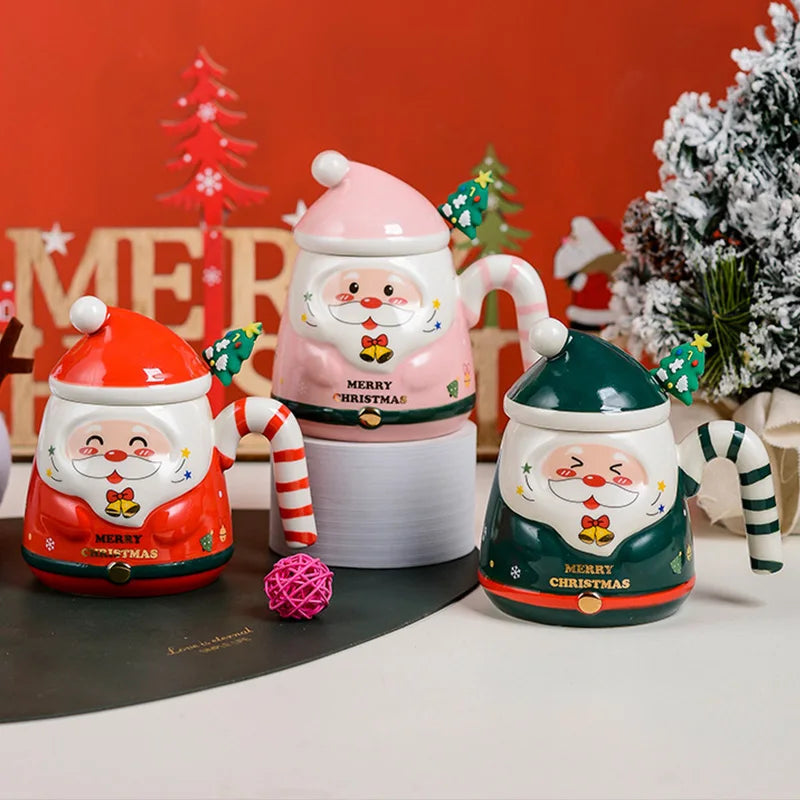 Christmas Ceramic Mugs Gifts Box Set