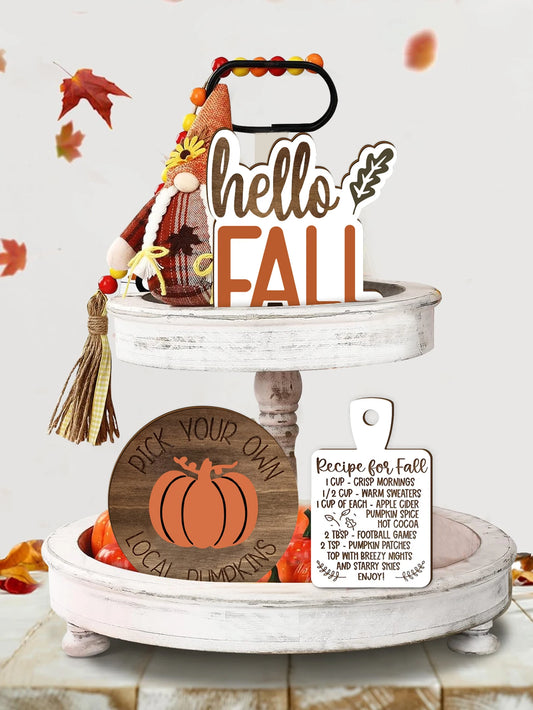 Rustic Farmhouse Fall Decor Set