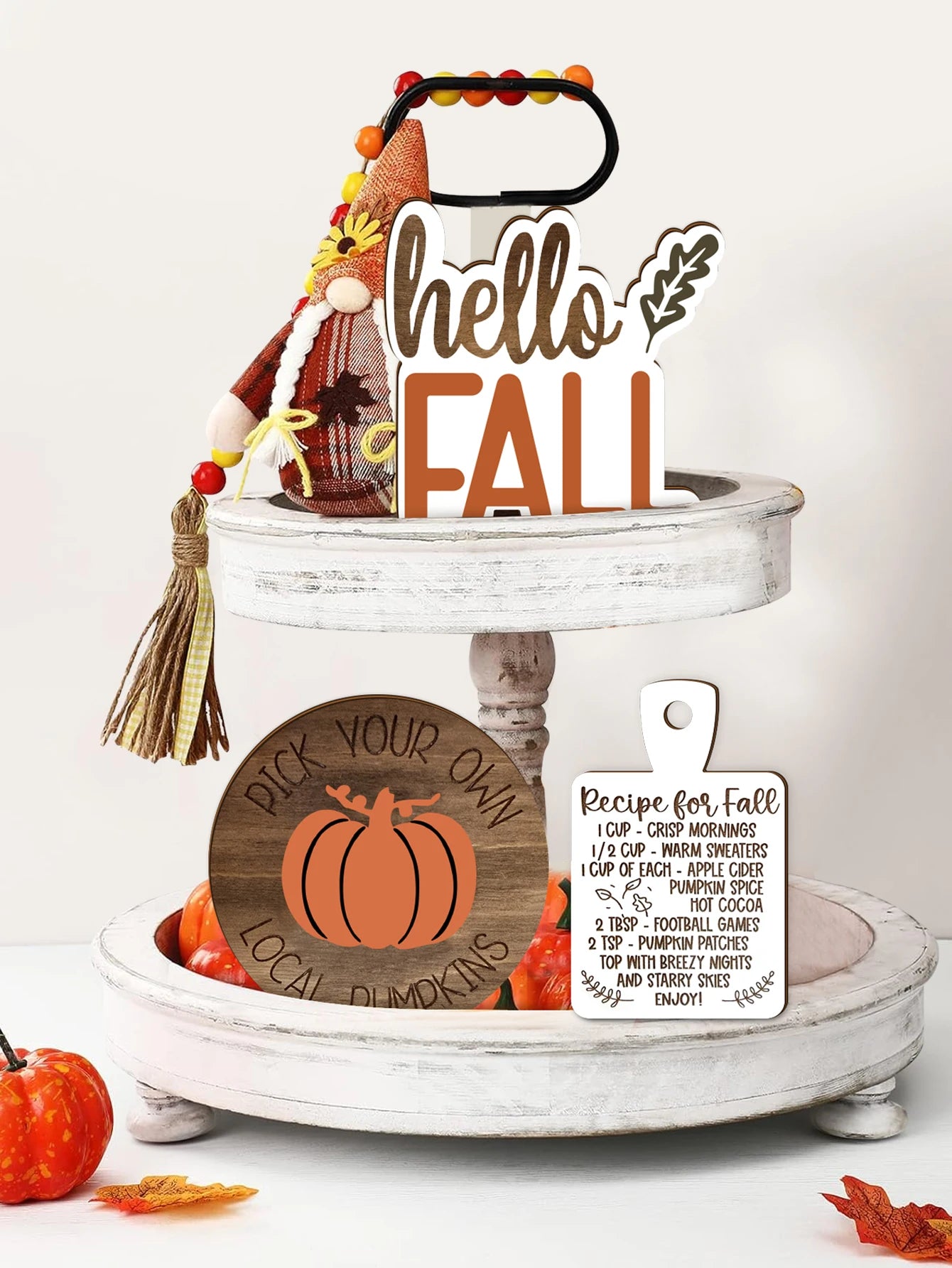 Rustic Farmhouse Fall Decor Set